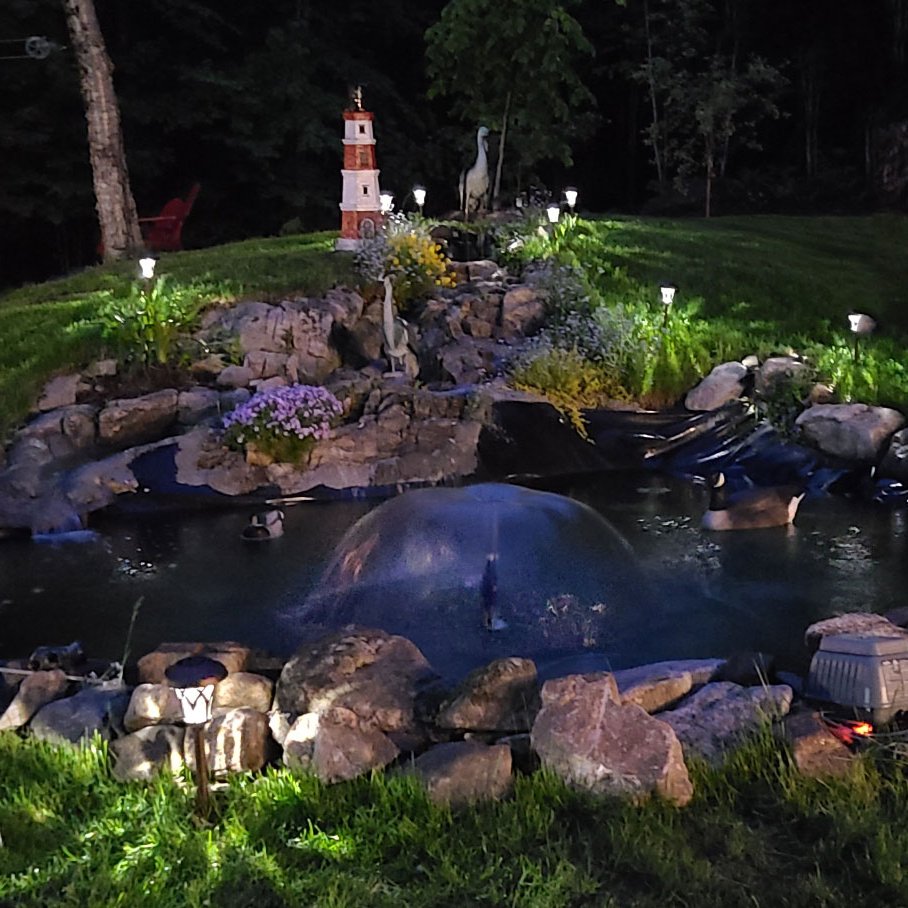 Bassins d'eau réalisés par les jardins d'eau du nord